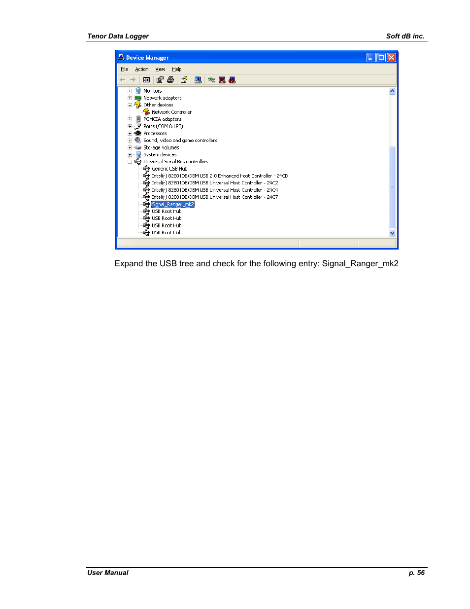 Soft dB Tenor 24bits Data User Guide User Manual | Page 56 / 59