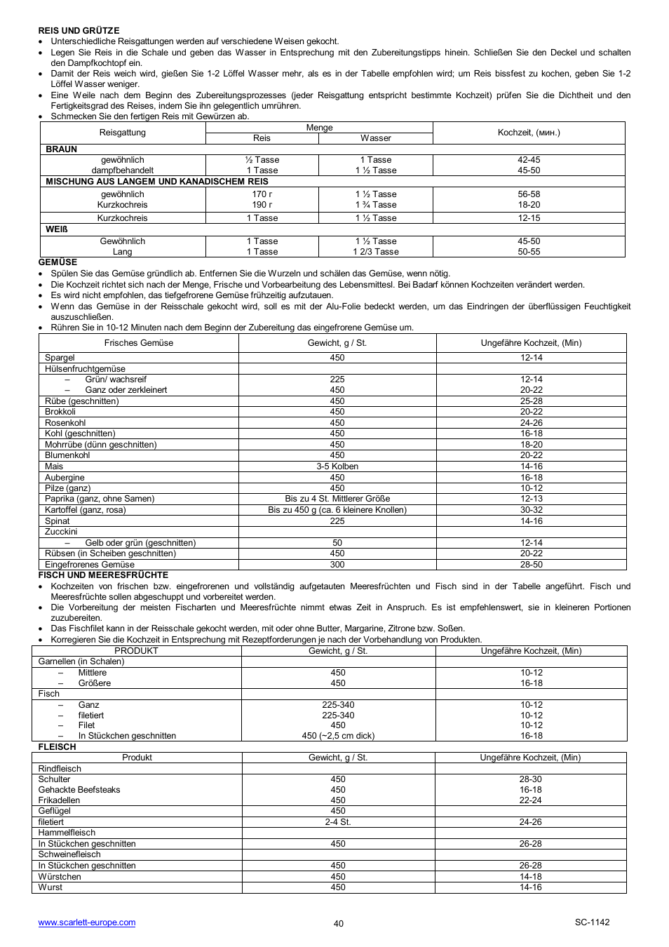 Scarlett SC-1142 User Manual | Page 40 / 41