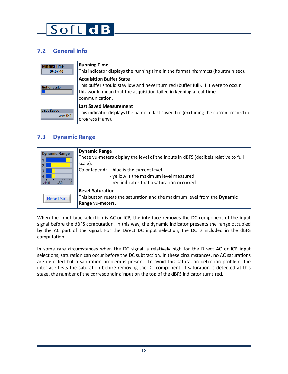 2 general info, 3 dynamic range | Soft dB Opus Suite Data Logger Module User Manual | Page 19 / 62