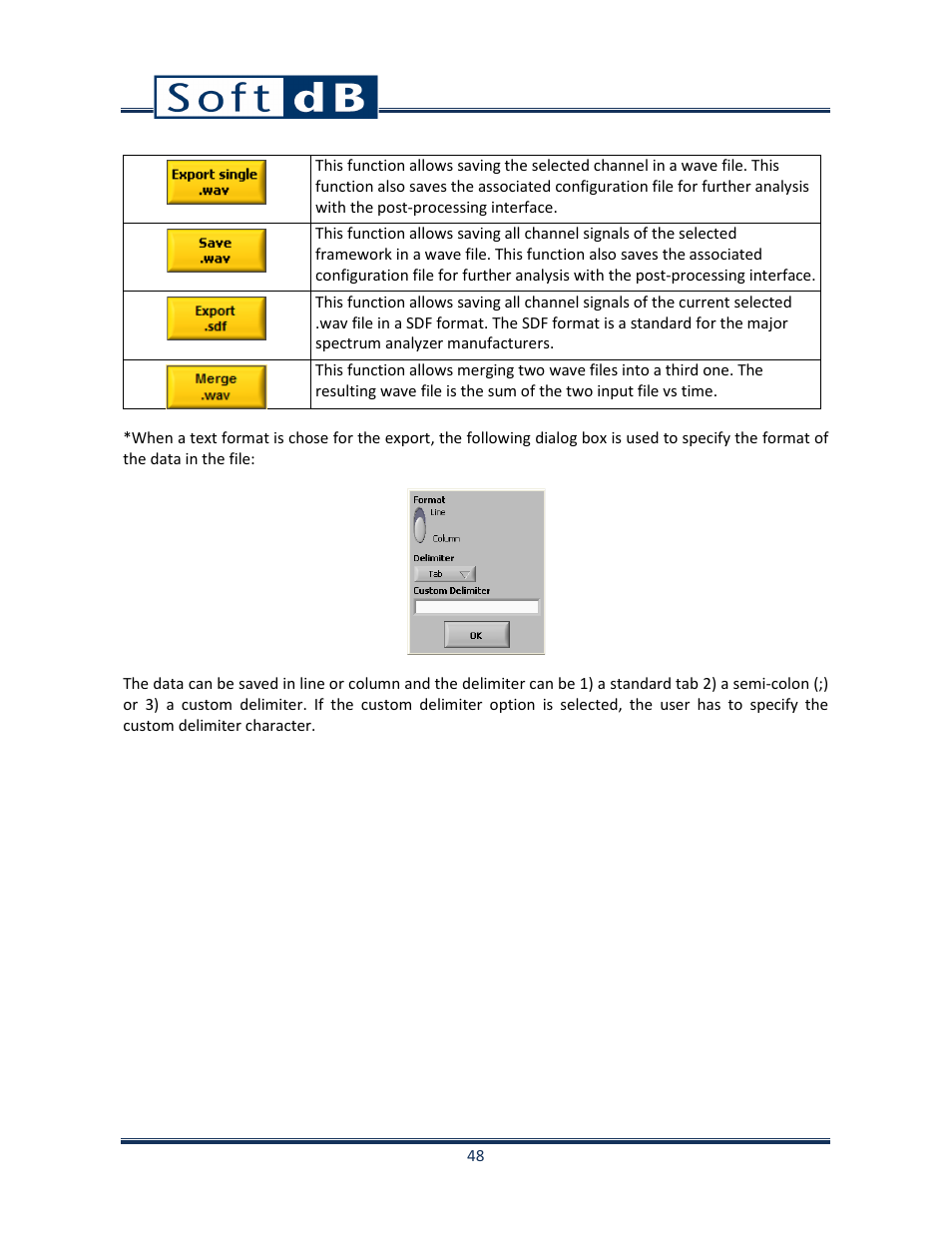 Soft dB Opus Suite Data Logger Module User Manual | Page 49 / 62