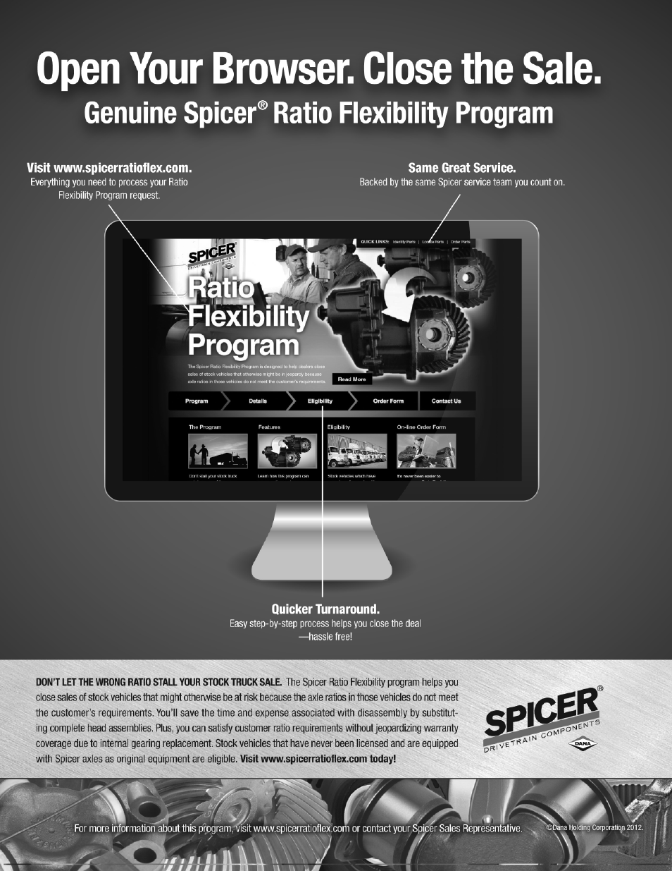 Spicer Ratio Flex Program Guide User Manual | Page 2 / 46