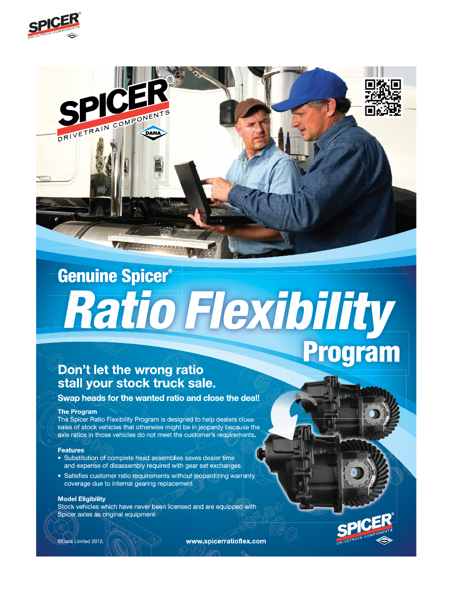 Ratio flex program guide | Spicer Ratio Flex Program Guide User Manual | Page 4 / 46