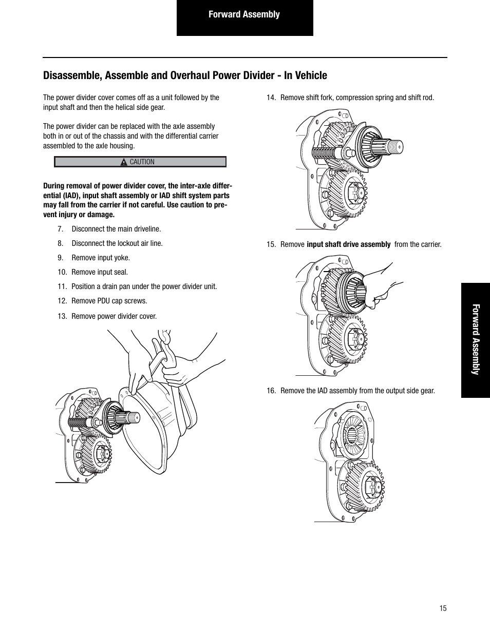 Spicer Tandem Drive Axles Pro-40 Single Reduction and Single Reduction with Differential Lock User Manual | Page 18 / 102
