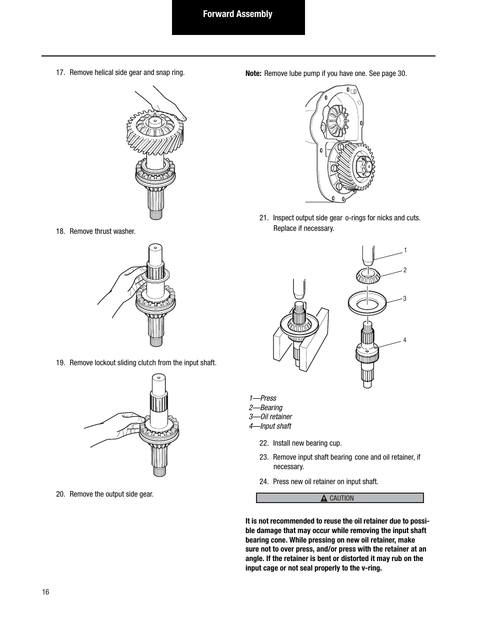 Spicer Tandem Drive Axles Pro-40 Single Reduction and Single Reduction with Differential Lock User Manual | Page 19 / 102