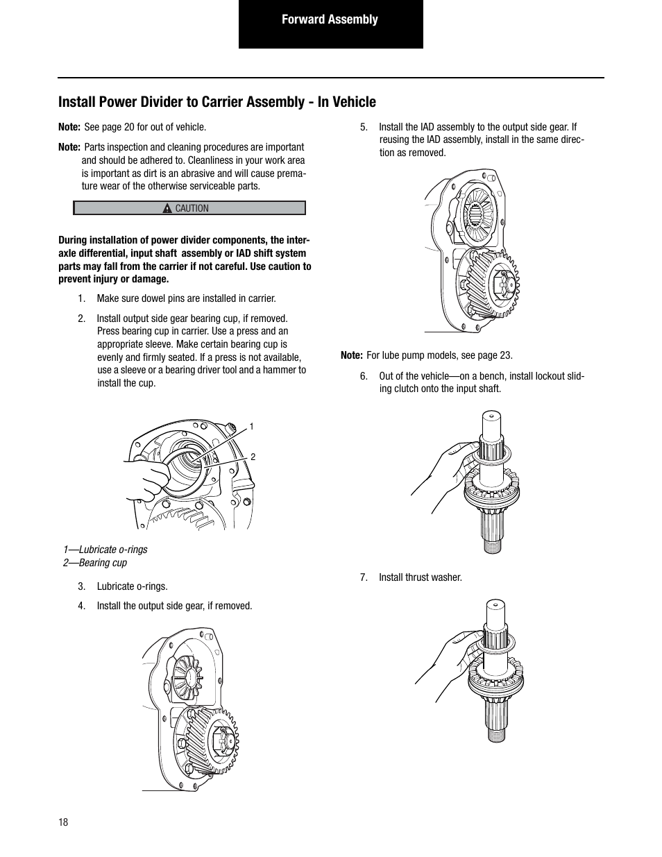 Spicer Tandem Drive Axles Pro-40 Single Reduction and Single Reduction with Differential Lock User Manual | Page 21 / 102