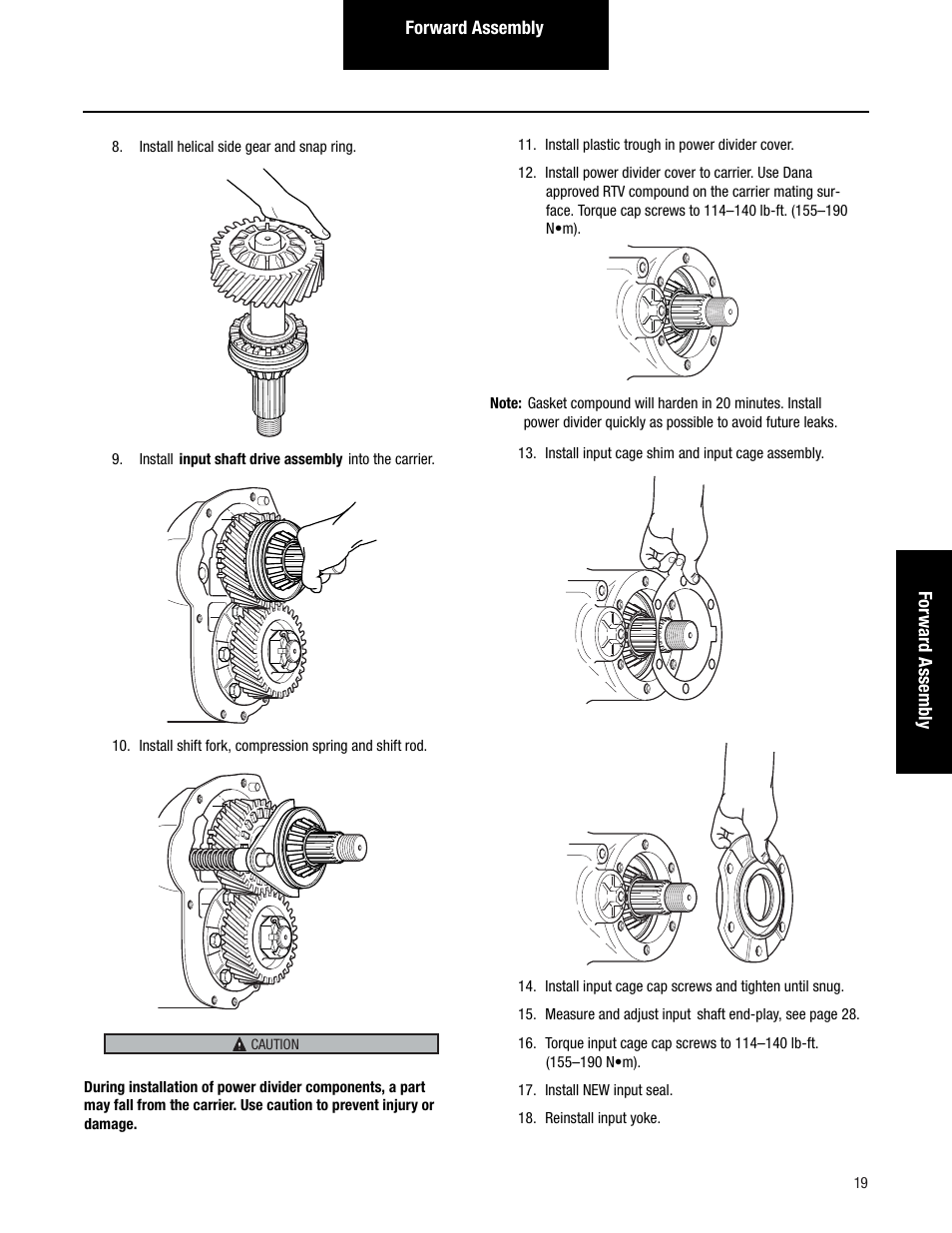 Spicer Tandem Drive Axles Pro-40 Single Reduction and Single Reduction with Differential Lock User Manual | Page 22 / 102