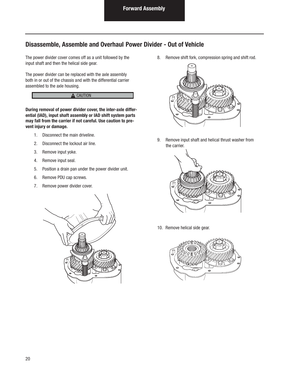 Spicer Tandem Drive Axles Pro-40 Single Reduction and Single Reduction with Differential Lock User Manual | Page 23 / 102