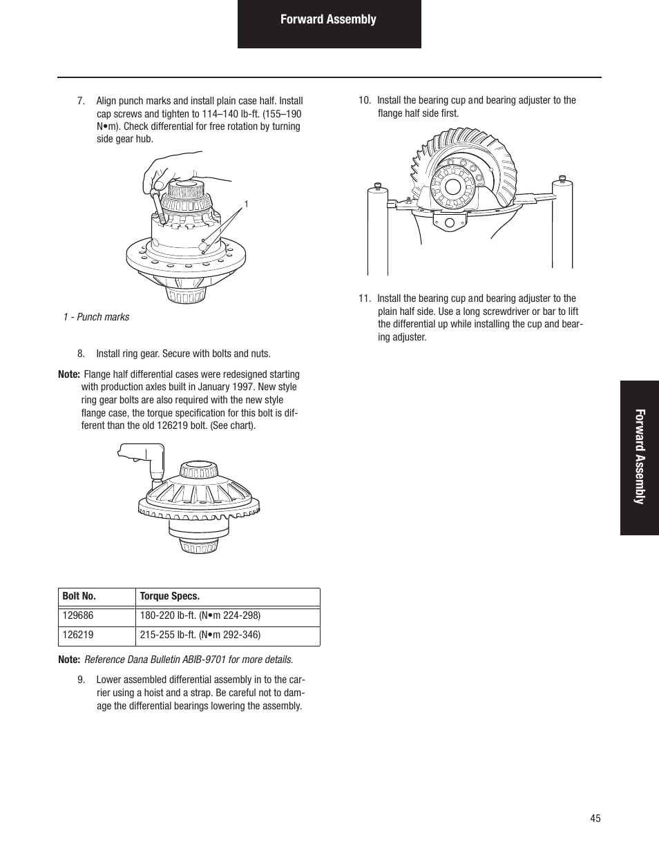 Spicer Tandem Drive Axles Pro-40 Single Reduction and Single Reduction with Differential Lock User Manual | Page 48 / 102