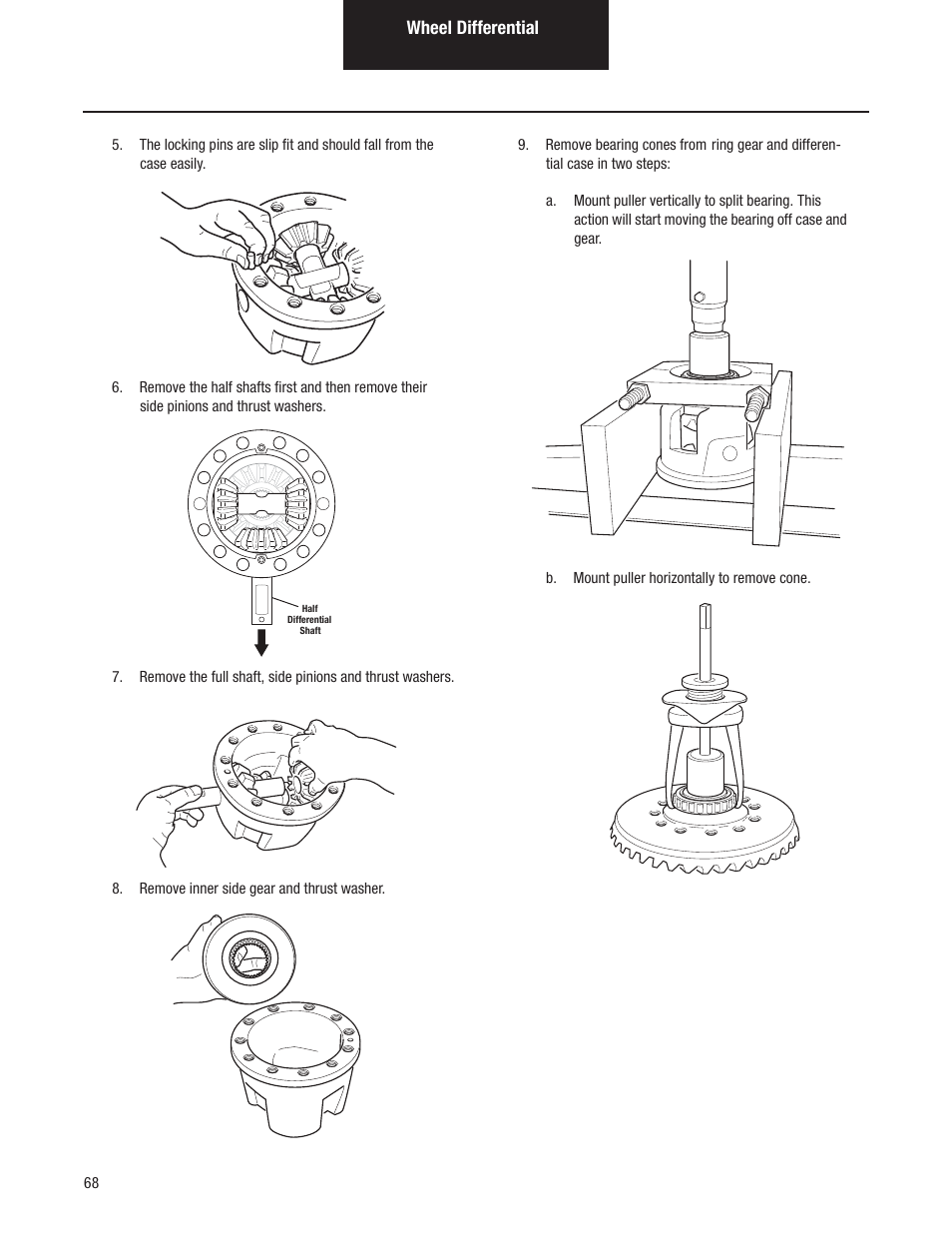 Wheel differential | Spicer Tandem Drive Axles Pro-40 Single Reduction and Single Reduction with Differential Lock User Manual | Page 71 / 102