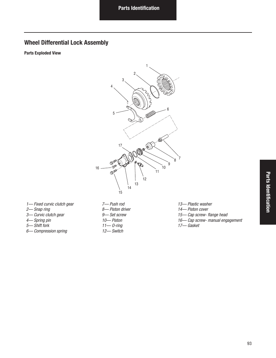 Wheel differential lock assembly | Spicer Tandem Drive Axles Pro-40 Single Reduction and Single Reduction with Differential Lock User Manual | Page 96 / 102