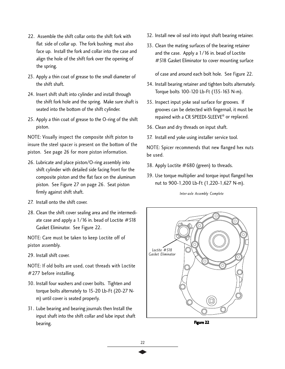 Inter-axle differential assembly | Spicer Tandem Drive Axles Service Manual S400 User Manual | Page 24 / 34