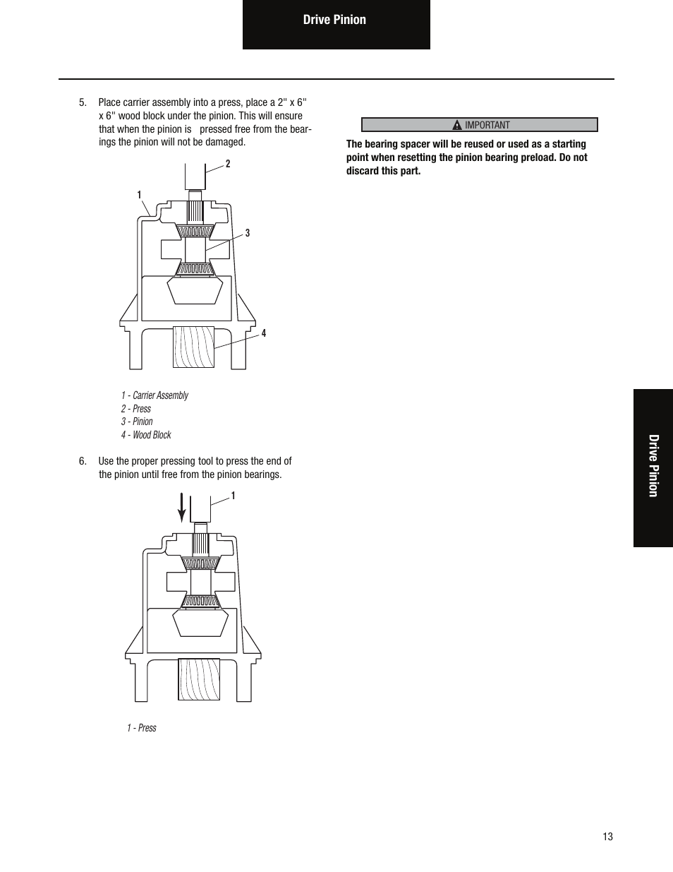 Spicer Single Drive Axles Service Manual: S170, S190, S590 User Manual | Page 17 / 76