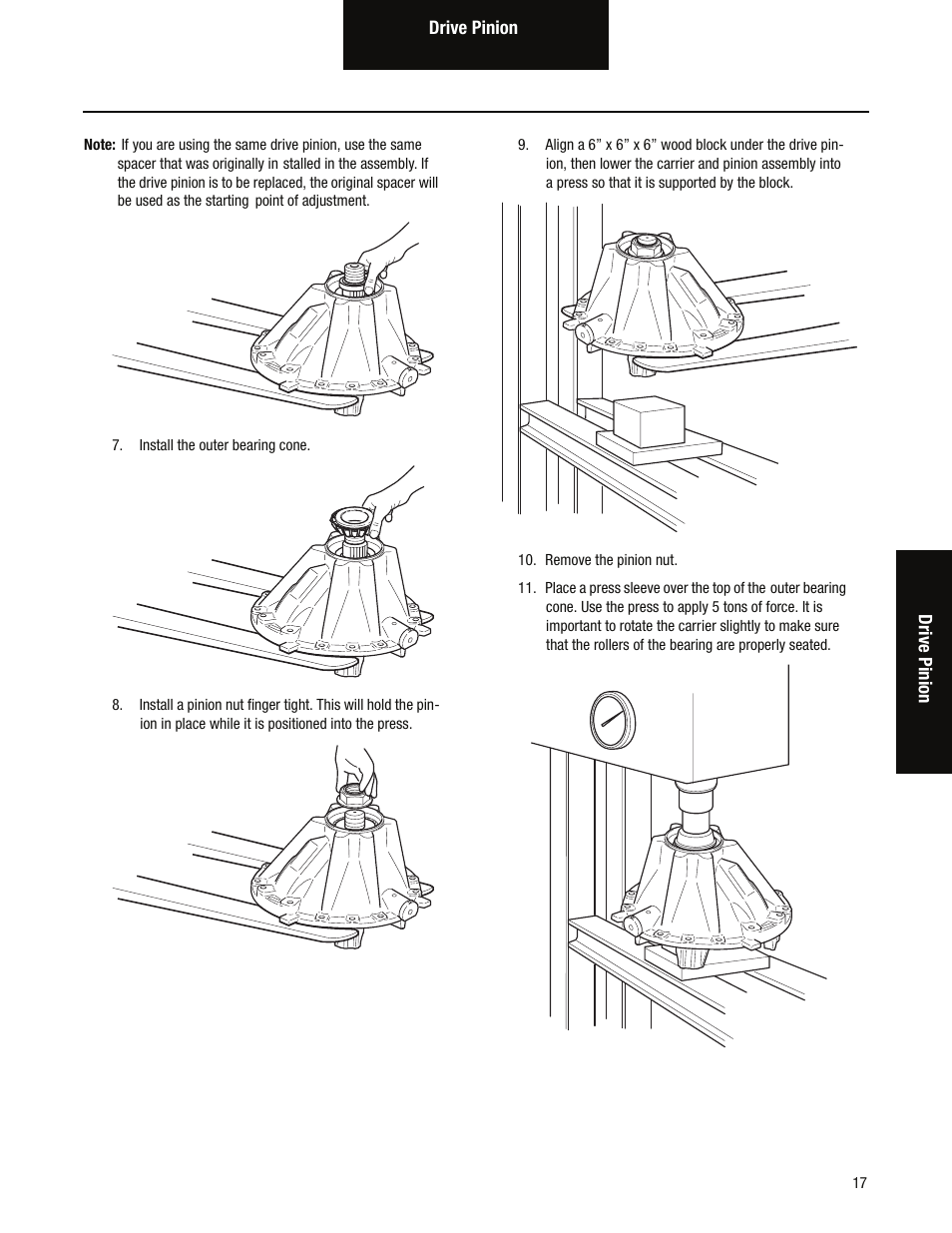 Spicer Single Drive Axles Service Manual: S170, S190, S590 User Manual | Page 21 / 76