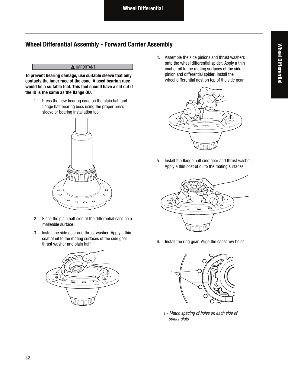 Spicer Single Drive Axles Service Manual: S170, S190, S590 User Manual | Page 36 / 76