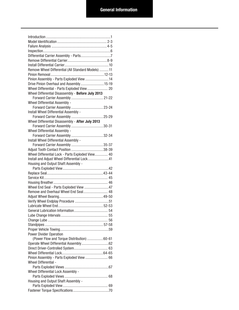 Spicer Single Drive Axles Service Manual: S170, S190, S590 User Manual | Page 4 / 76