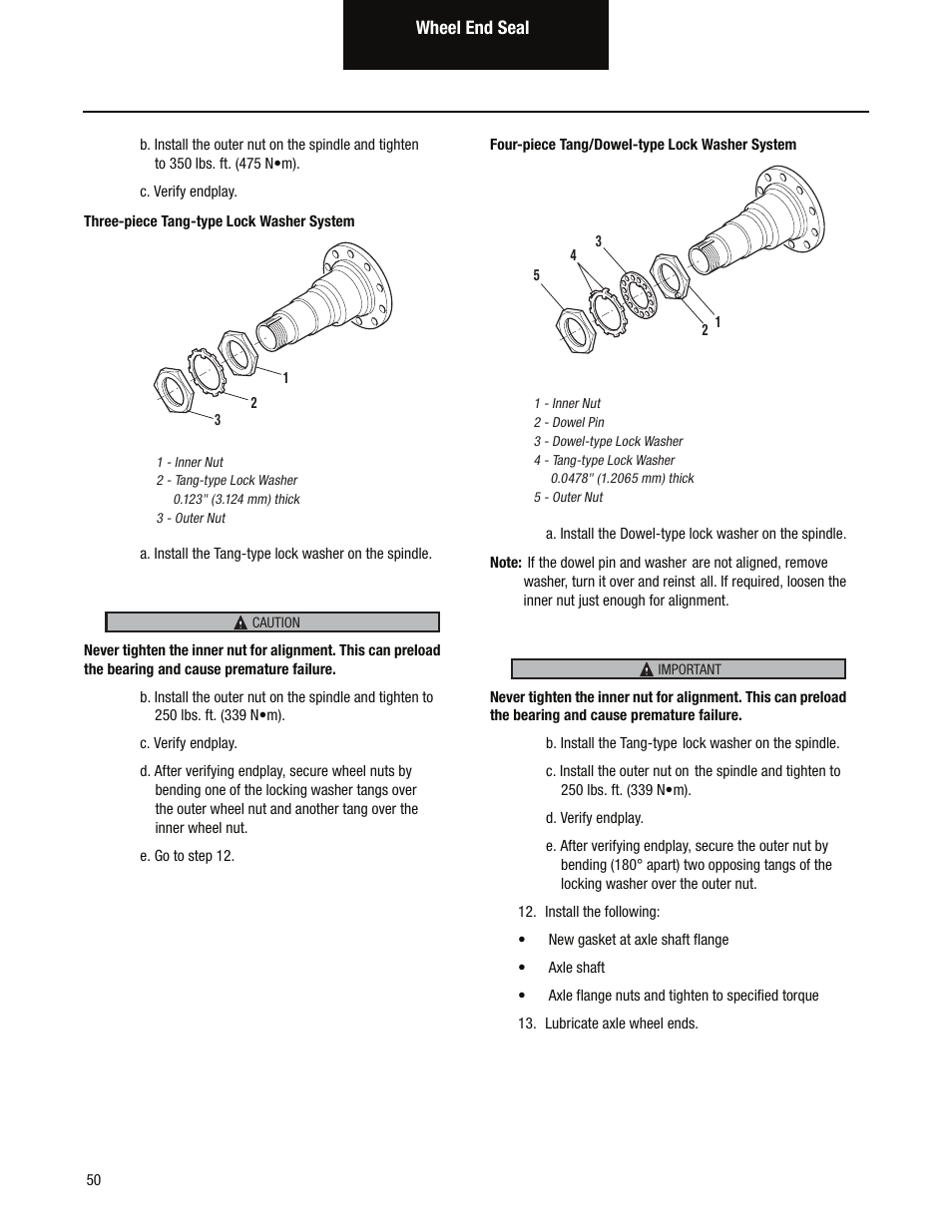 Spicer Single Drive Axles Service Manual: S170, S190, S590 User Manual | Page 54 / 76