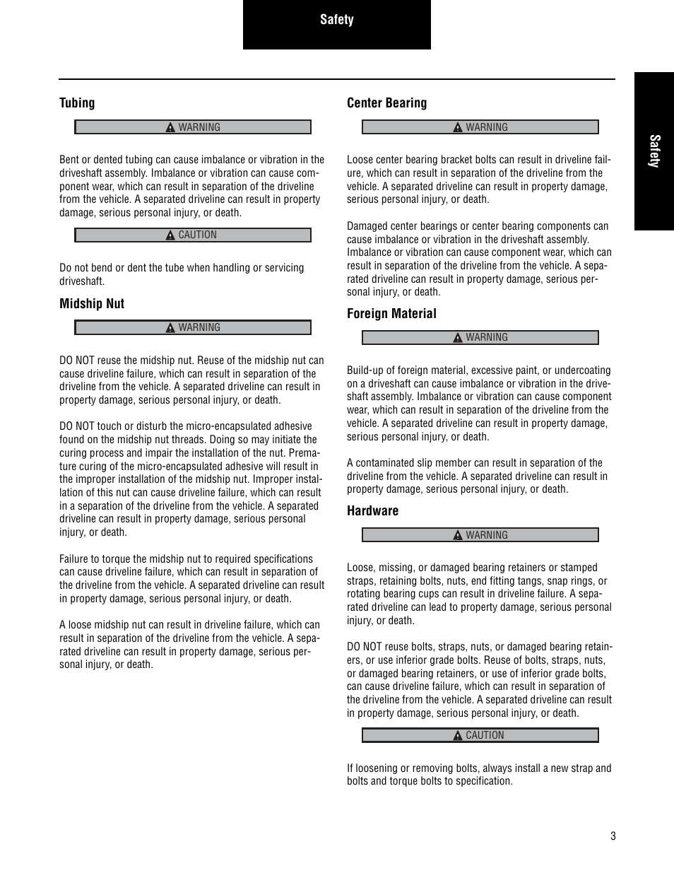 Spicer 2007 Spicer Driveshafts Service Manual User Manual | Page 5 / 32