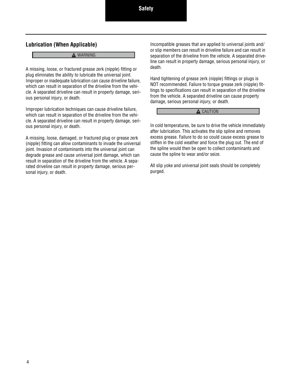 Spicer 2007 Spicer Driveshafts Service Manual User Manual | Page 6 / 32
