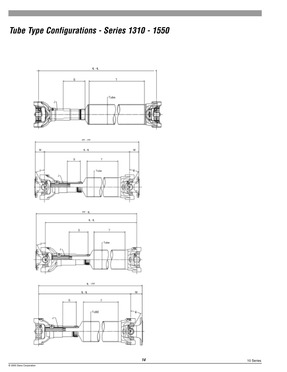 Spicer 10 Series Driveshafts User Manual | Page 14 / 86