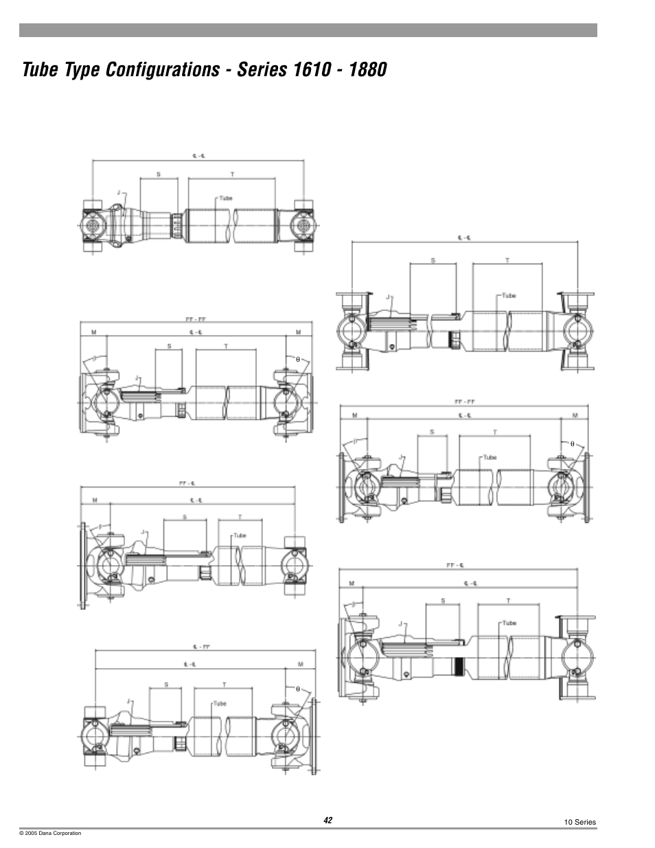 Spicer 10 Series Driveshafts User Manual | Page 42 / 86