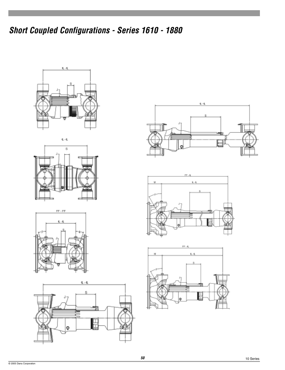 Spicer 10 Series Driveshafts User Manual | Page 50 / 86