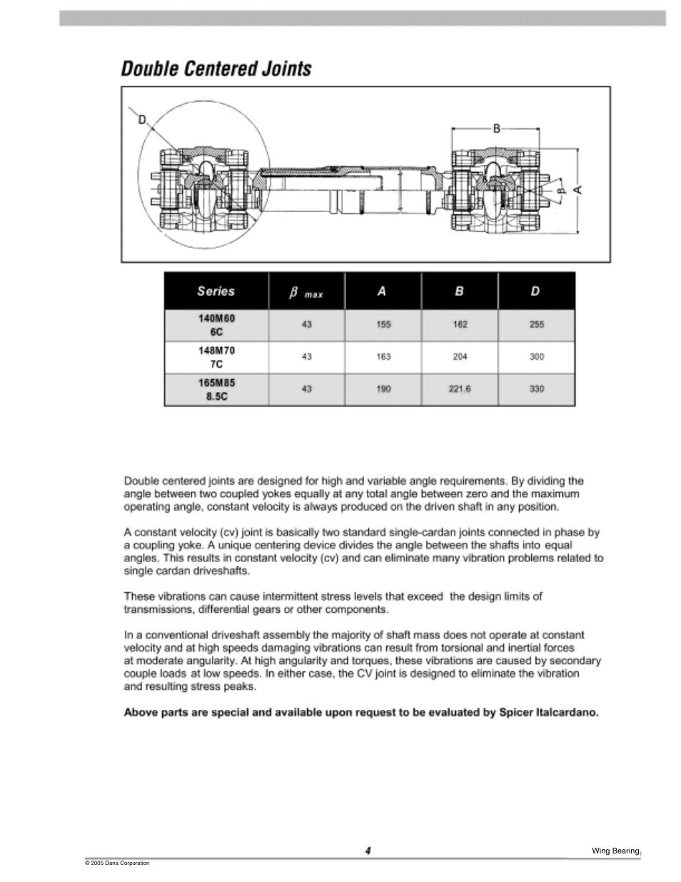 Spicer 10 Series Driveshafts User Manual | Page 70 / 86