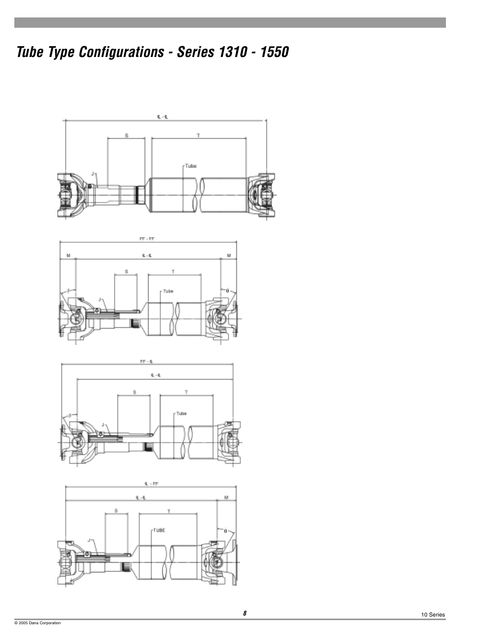 Spicer 10 Series Driveshafts User Manual | Page 8 / 86