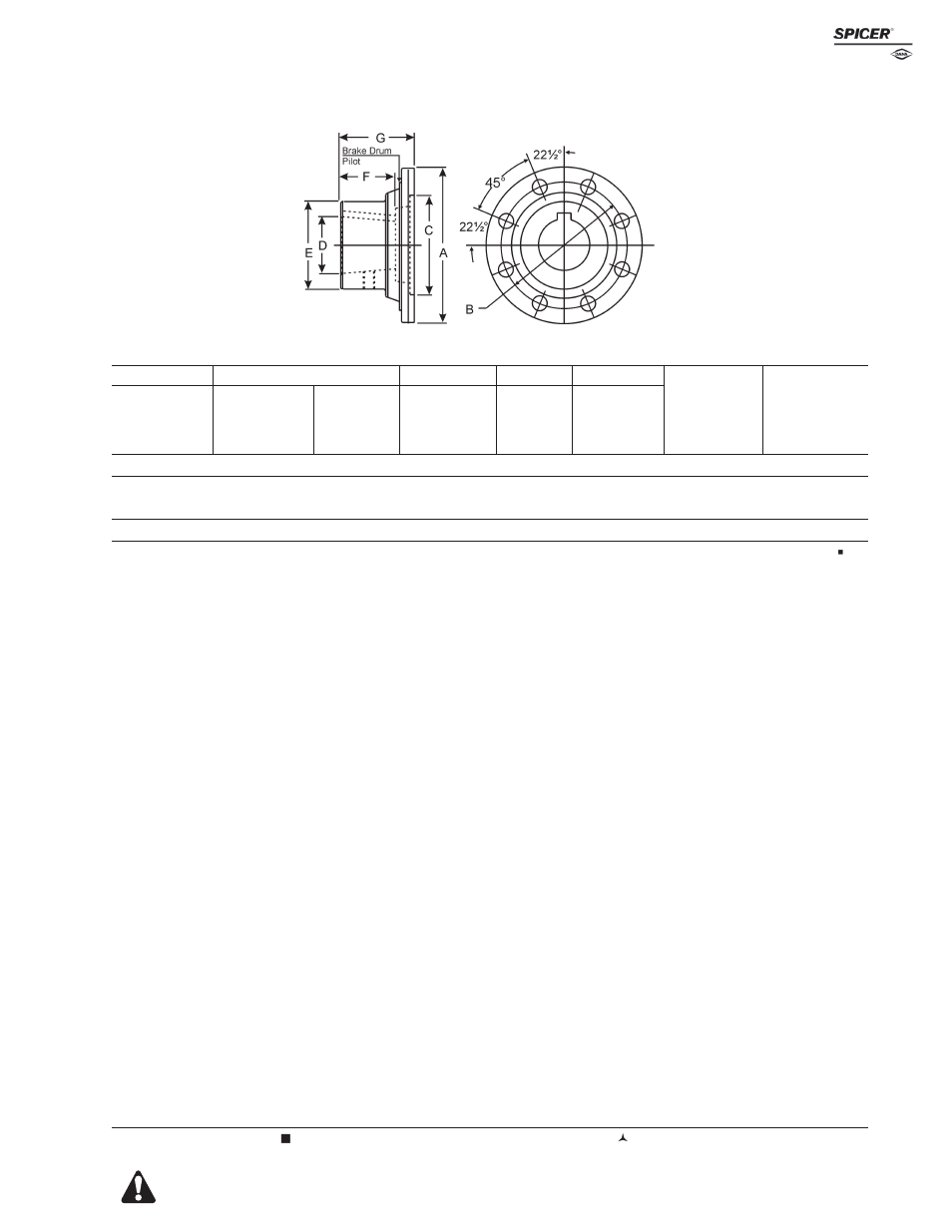 Companion flanges, Circular type—taper hole | Spicer Driveline Components Catalog - Companion Flanges User Manual | Page 17 / 24