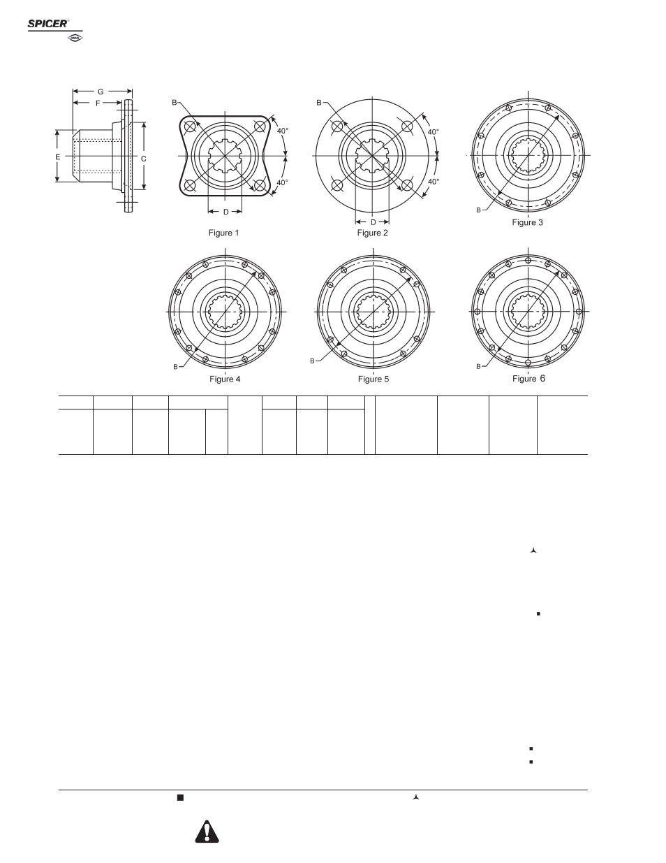 Companion flanges, Spline hole, J300p-1 | Spicer Driveline Components Catalog - Companion Flanges User Manual | Page 8 / 24