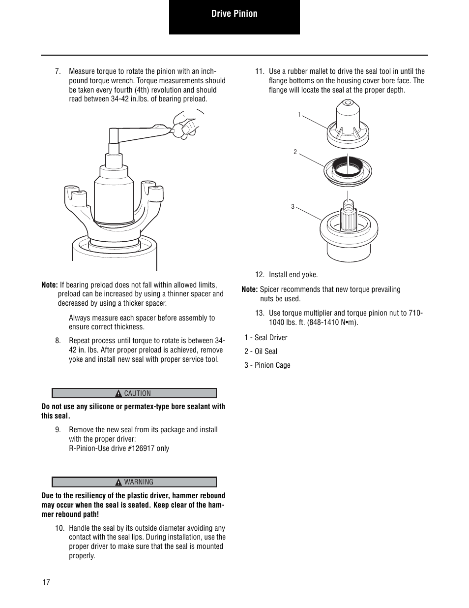 Spicer Single Drive Axles Service Manual: S140 Series User Manual | Page 20 / 44