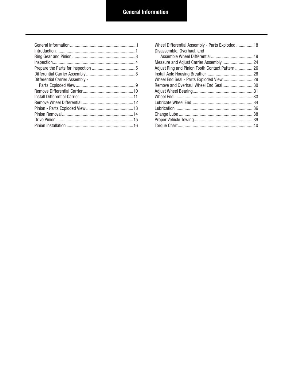 Spicer Single Drive Axles Service Manual: S140 Series User Manual | Page 3 / 44