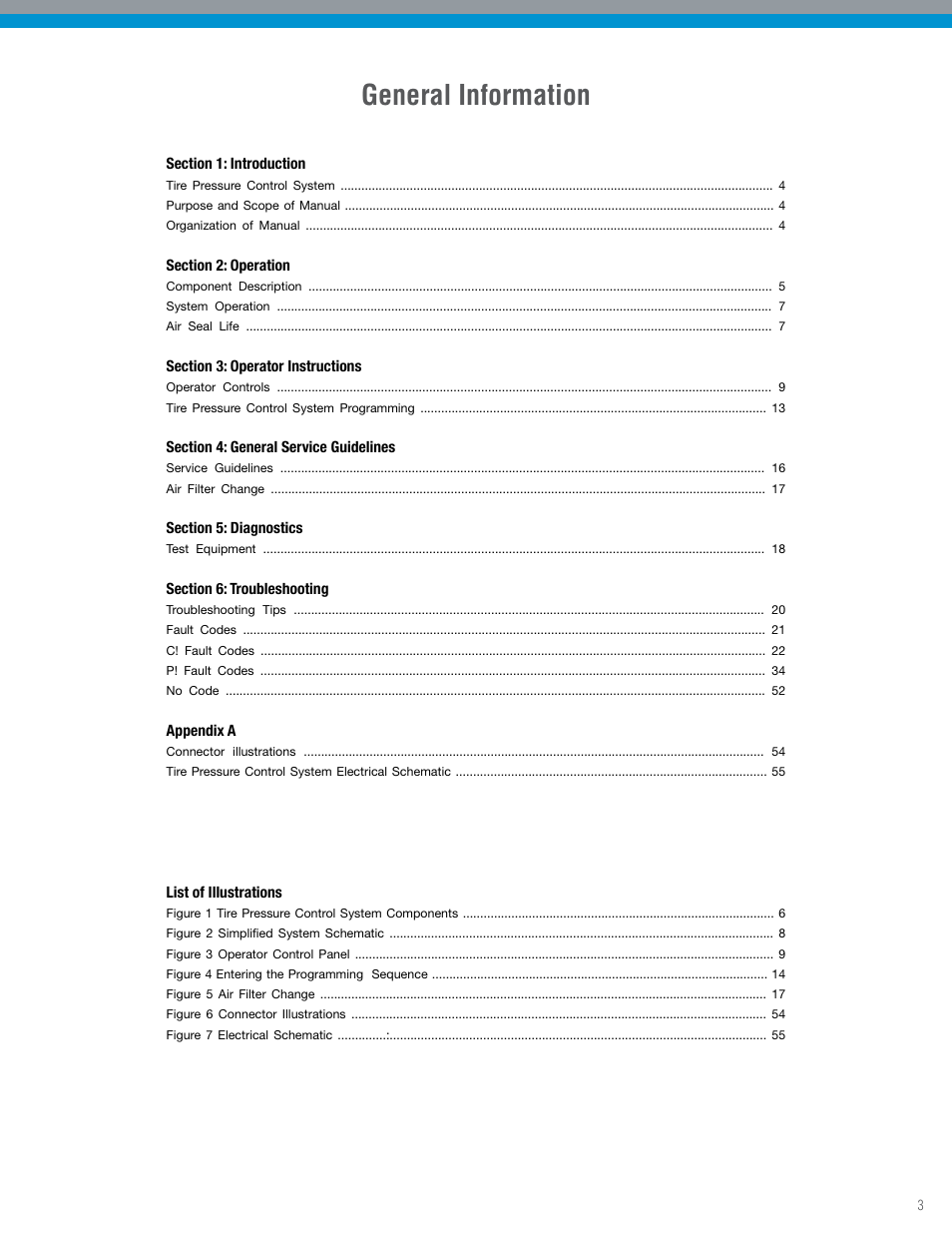 General information | Spicer TPCS Troubleshooting Guide: Older Systems (ECU's w_Dual Connectors) User Manual | Page 3 / 56