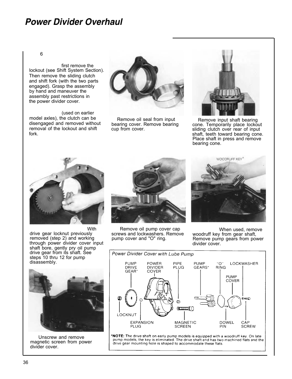 Power divider overhaul, Disassemble power divider cover (cont'd) | Spicer Tandem Drive Axle Dual Range & Double Planetary 34,000-45,000 lbs User Manual | Page 36 / 78