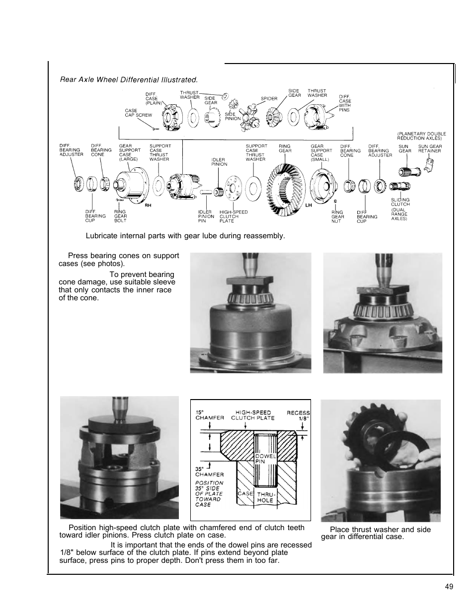 Assemble wheel differential | Spicer Tandem Drive Axle Dual Range & Double Planetary 34,000-45,000 lbs User Manual | Page 49 / 78