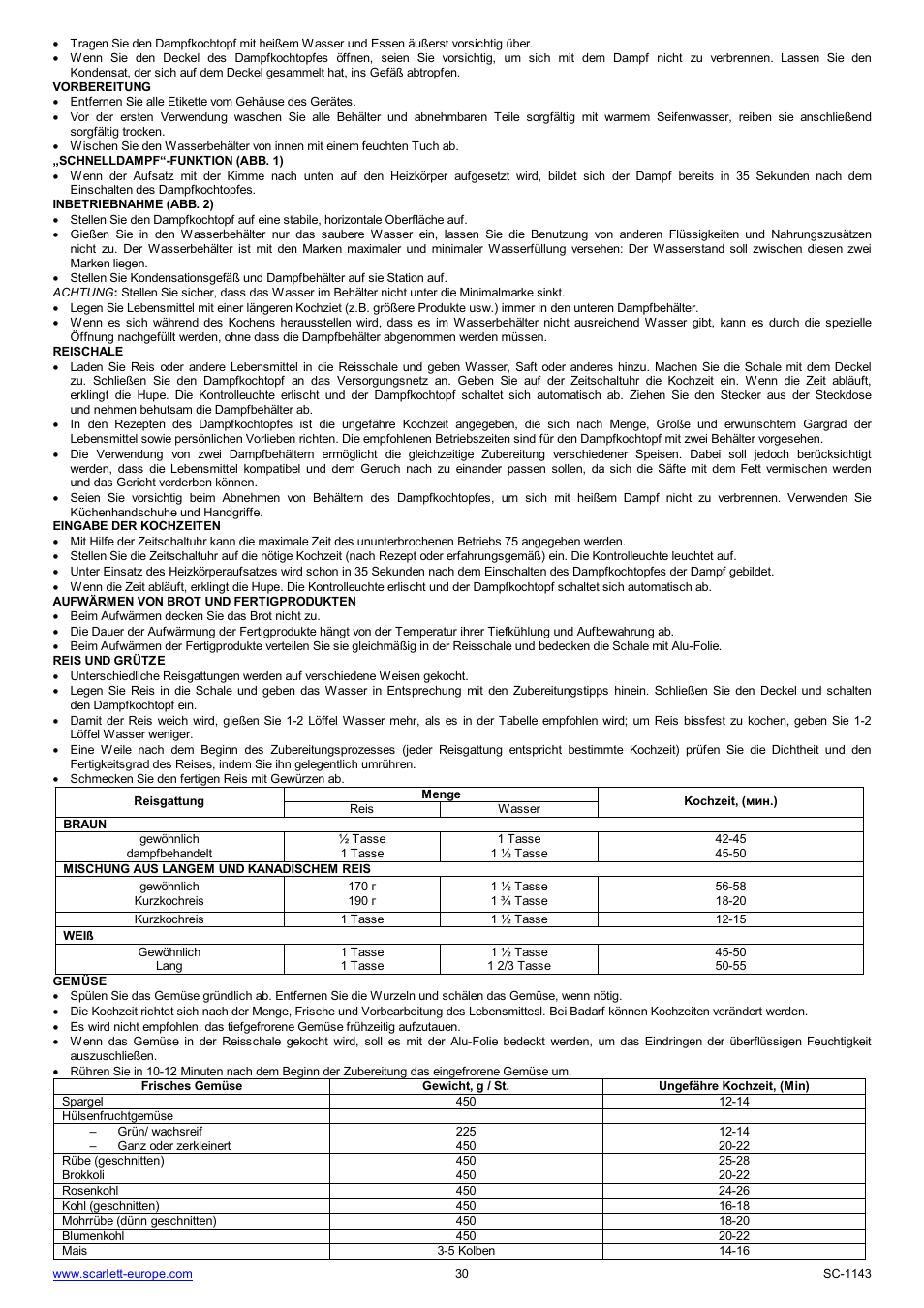 Scarlett SC-1143 User Manual | Page 30 / 31