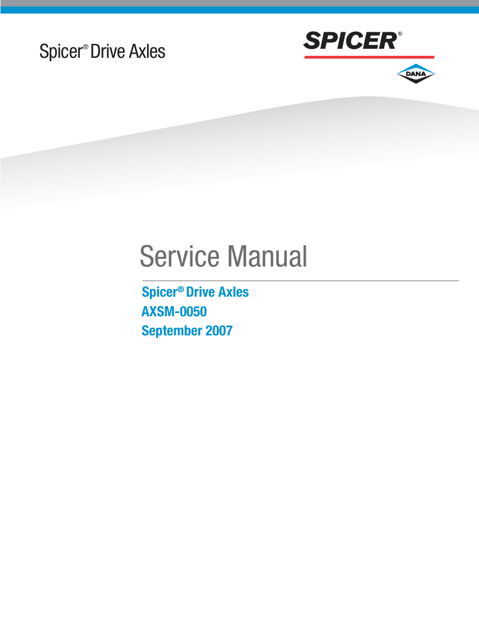 Spicer Drive Axles Service Manual Wheel Reduction Drive Axles (EA-50) User Manual | 28 pages