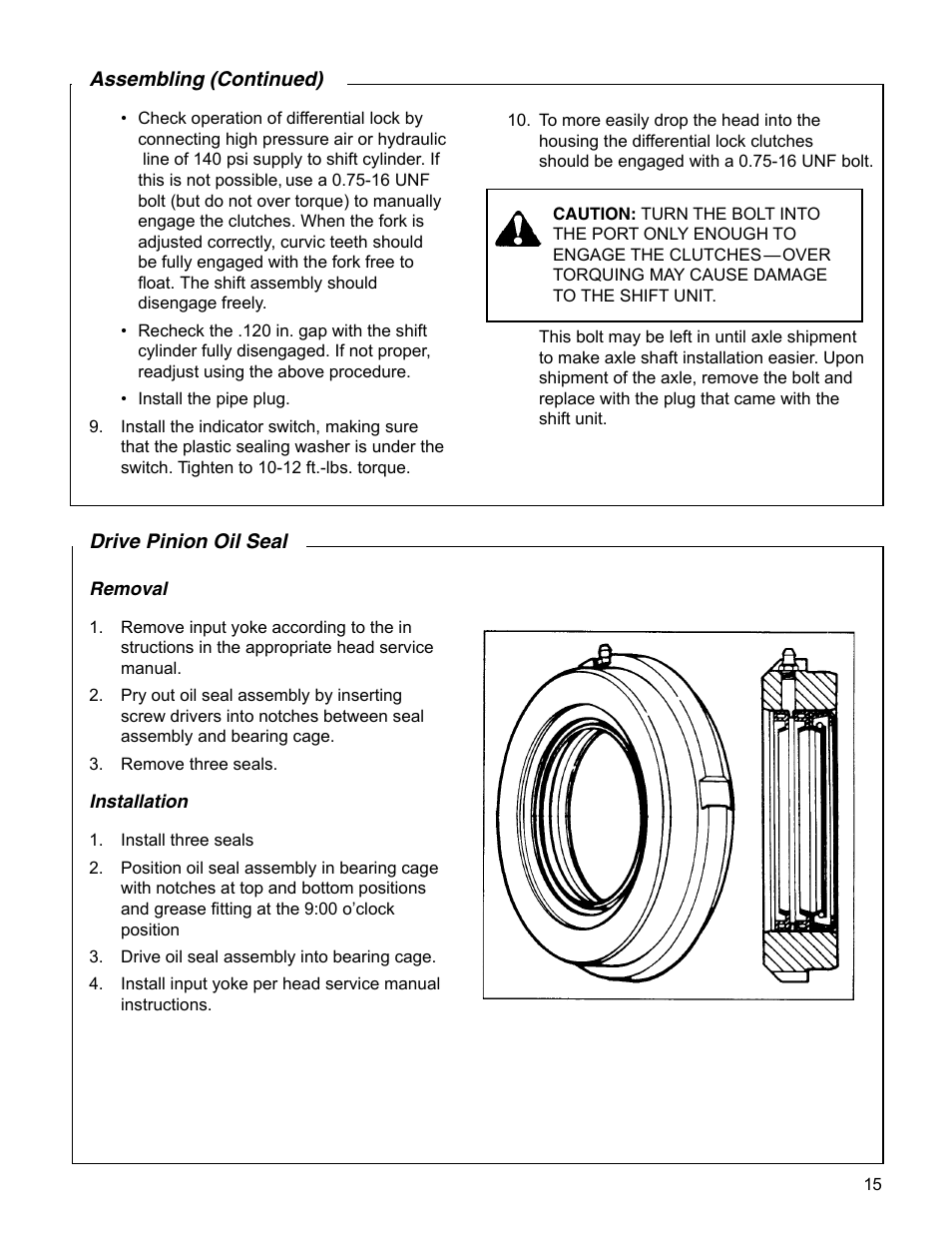 Spicer Drive Axles Service Manual Wheel Reduction Drive Axles (EA-50) User Manual | Page 17 / 28