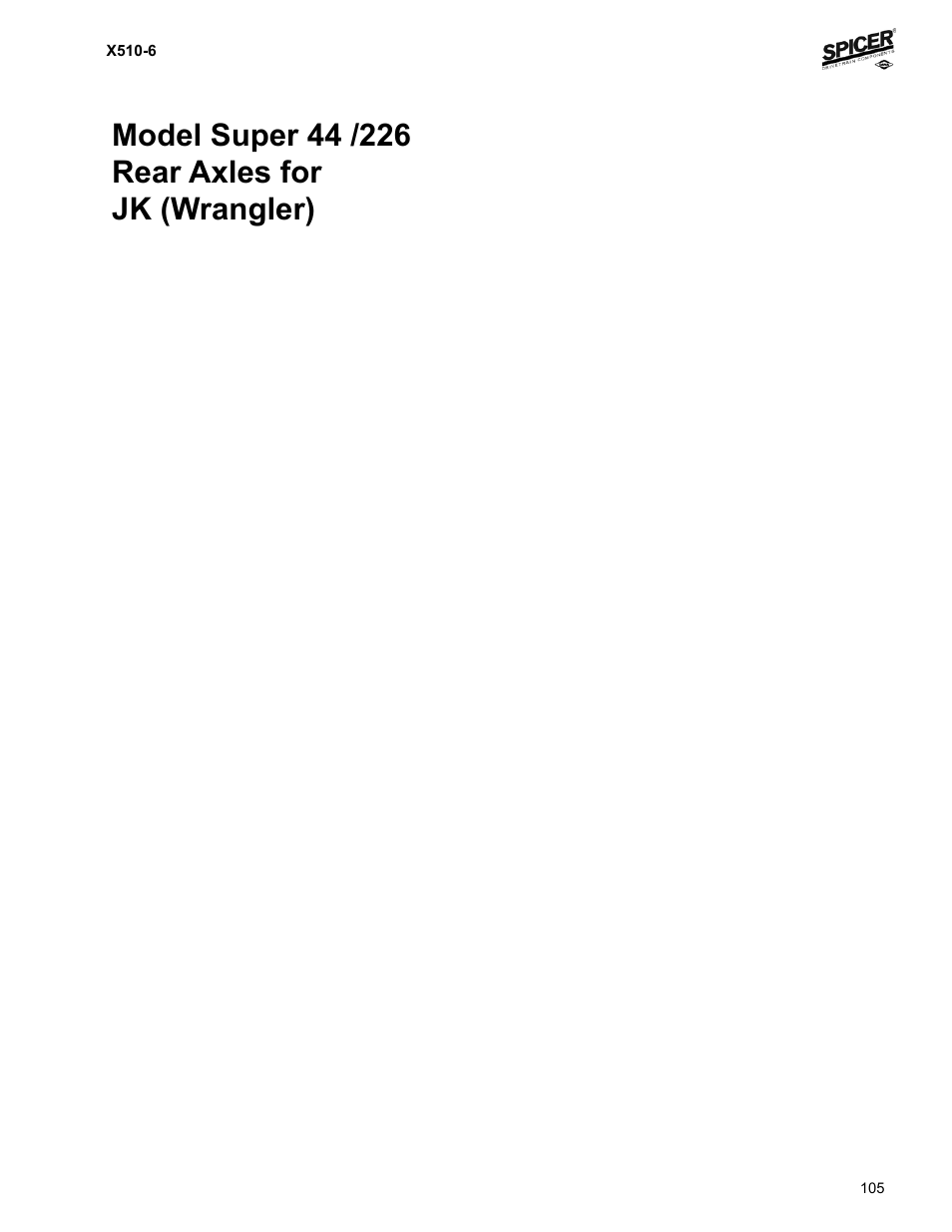 Spicer Jeep Applications 1999-2011 Light Axle Parts User Manual | Page 107 / 120