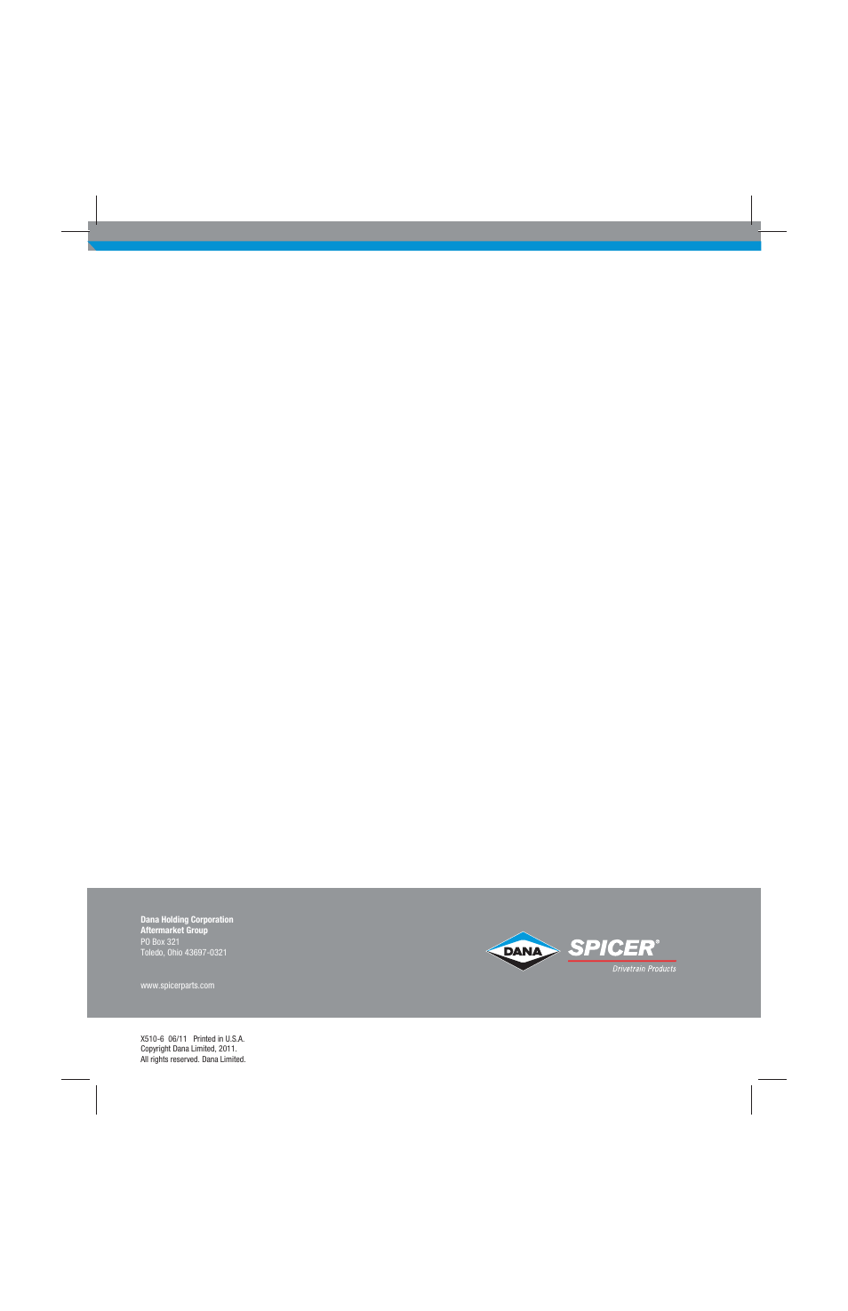 Spicer Jeep Applications 1999-2011 Light Axle Parts User Manual | Page 120 / 120