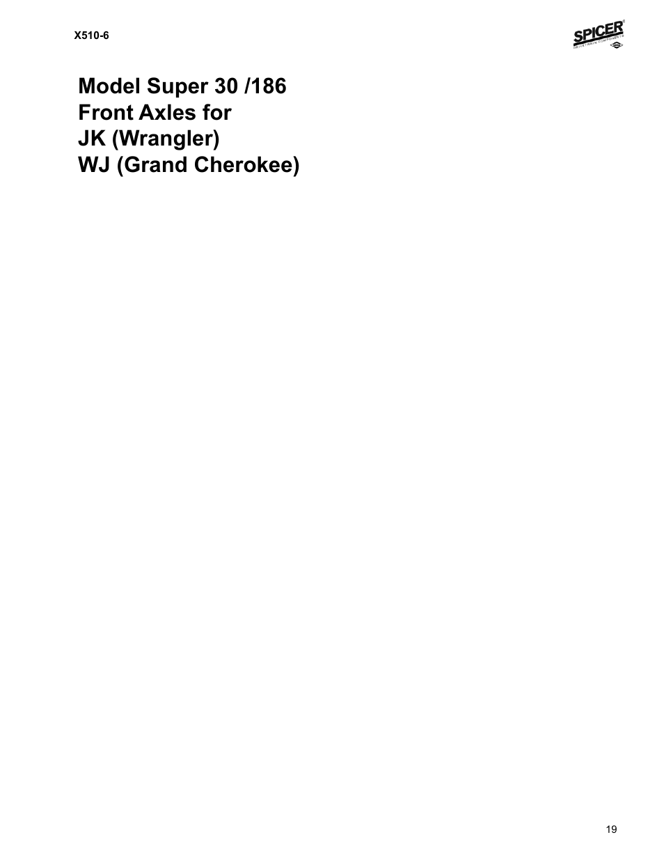 Spicer Jeep Applications 1999-2011 Light Axle Parts User Manual | Page 21 / 120