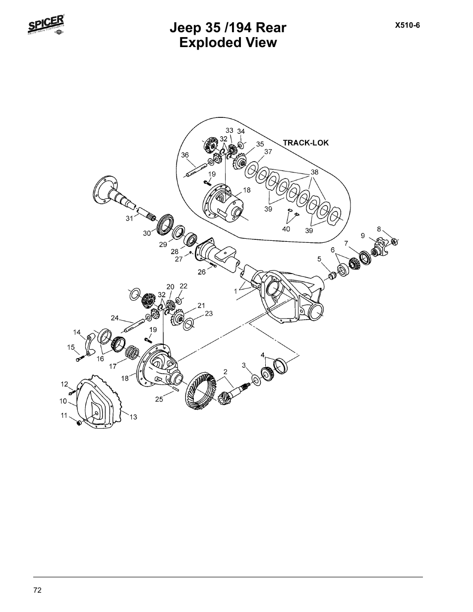 Spicer Jeep Applications 1999-2011 Light Axle Parts User Manual | Page 74 / 120