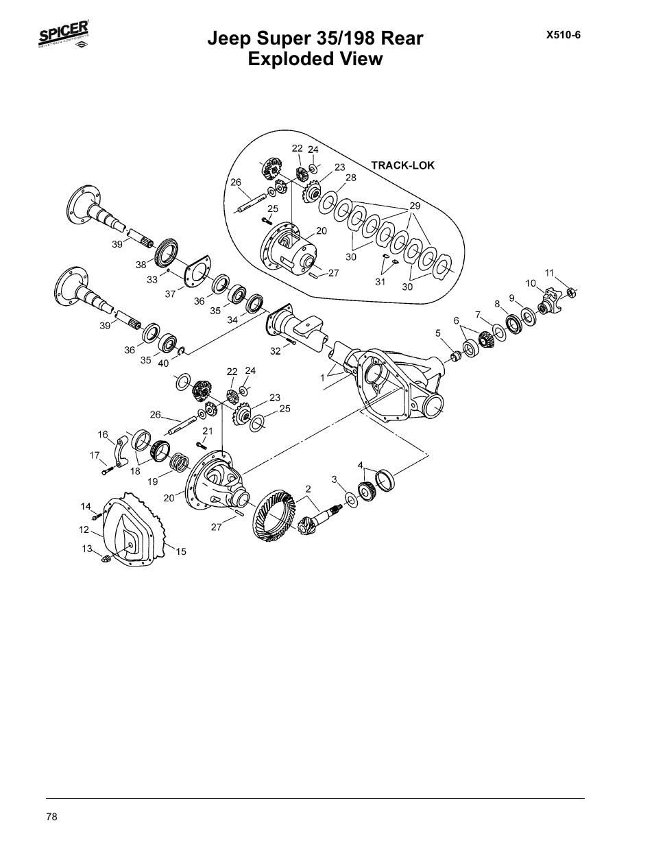Spicer Jeep Applications 1999-2011 Light Axle Parts User Manual | Page 80 / 120