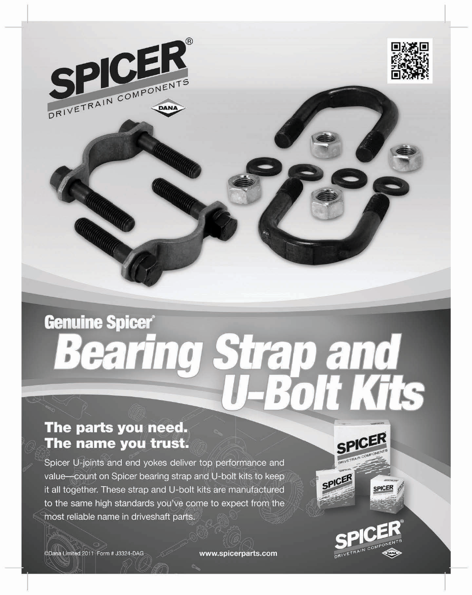 Spicer U-Joints for Passenger Cars and Trucks User Manual | Page 77 / 78