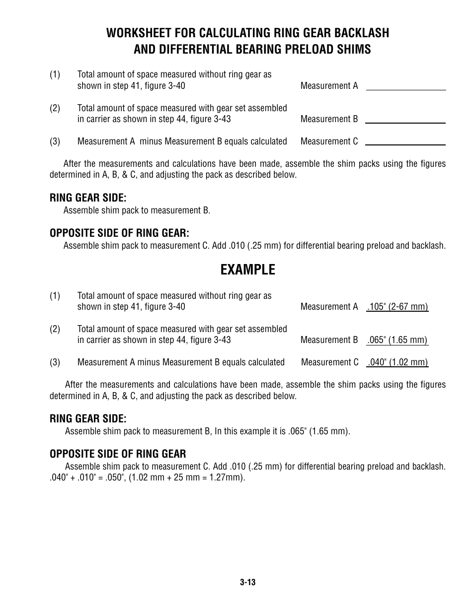 Example | Spicer Single Speed Axle - Service Manual User Manual | Page 22 / 30