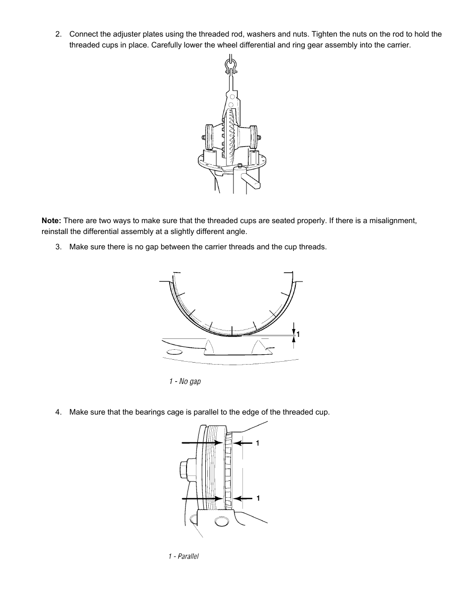 Spicer Wheel Differential Bearing Adjustment Tool Kit Instructions User Manual | Page 2 / 5
