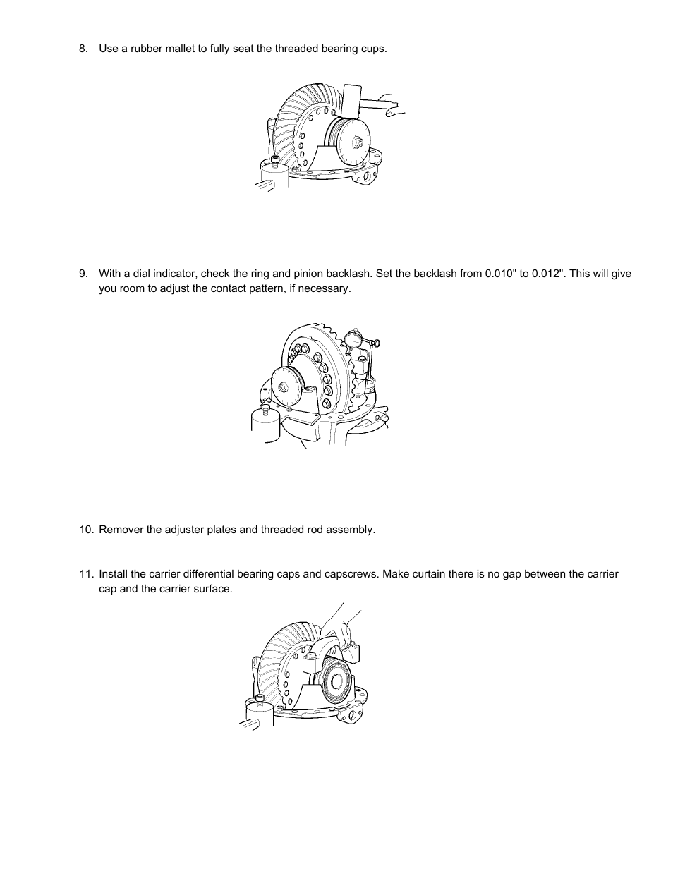 Spicer Wheel Differential Bearing Adjustment Tool Kit Instructions User Manual | Page 4 / 5