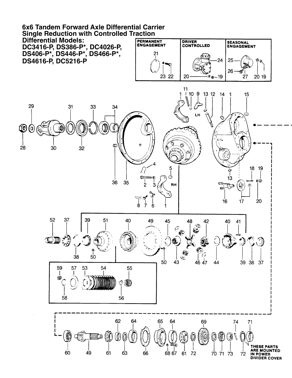 Spicer Drive System Illustrated Parts List ESD D386, D406, D466, DS4026, DS4616, DS_DC_DT4636, 6x6 User Manual | Page 14 / 48
