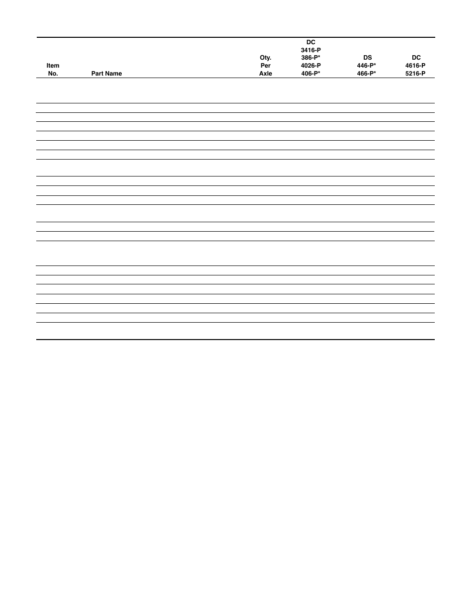Spicer Drive System Illustrated Parts List ESD D386, D406, D466, DS4026, DS4616, DS_DC_DT4636, 6x6 User Manual | Page 20 / 48