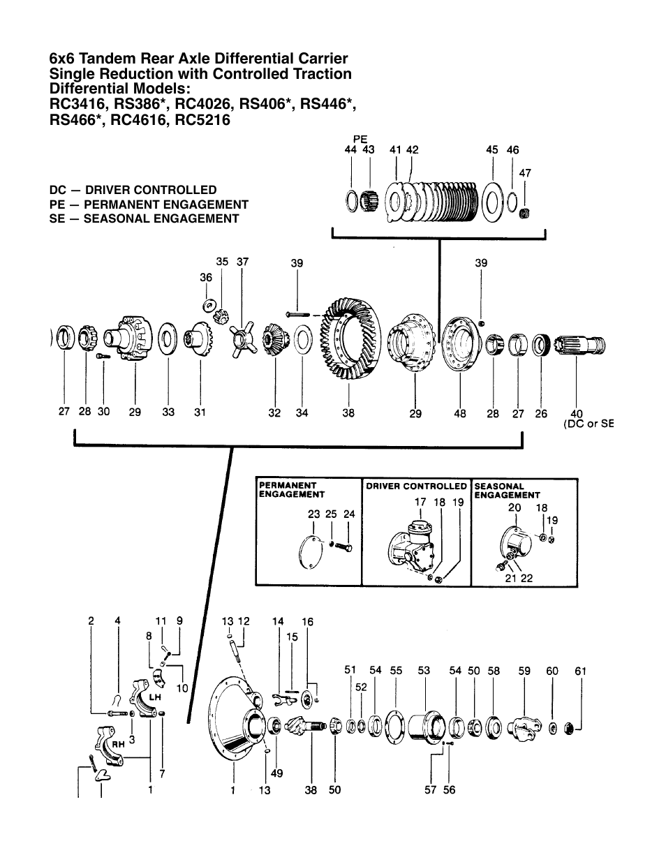 Spicer Drive System Illustrated Parts List ESD D386, D406, D466, DS4026, DS4616, DS_DC_DT4636, 6x6 User Manual | Page 21 / 48