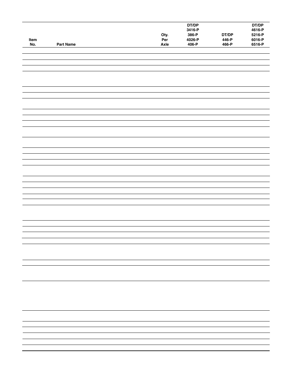 Spicer Drive System Illustrated Parts List ESD D386, D406, D466, DS4026, DS4616, DS_DC_DT4636, 6x6 User Manual | Page 28 / 48